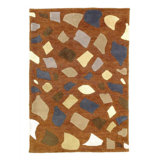 Jerril Hand Woven Cotton and Wool Abstract Area Rug