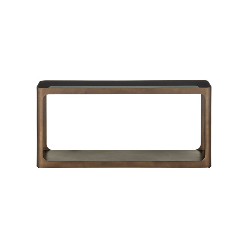 Scaffale 64 in. Glass Console Table