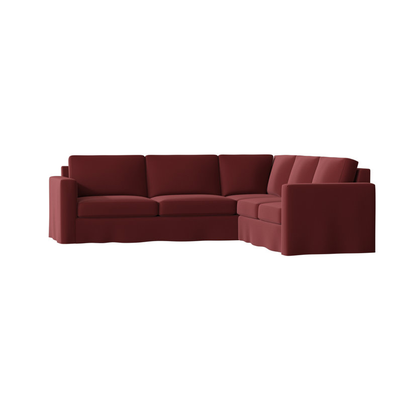 Bewley Upholstered L-Shaped Sectional, Black, Right Hand Facing, Penelope Golden