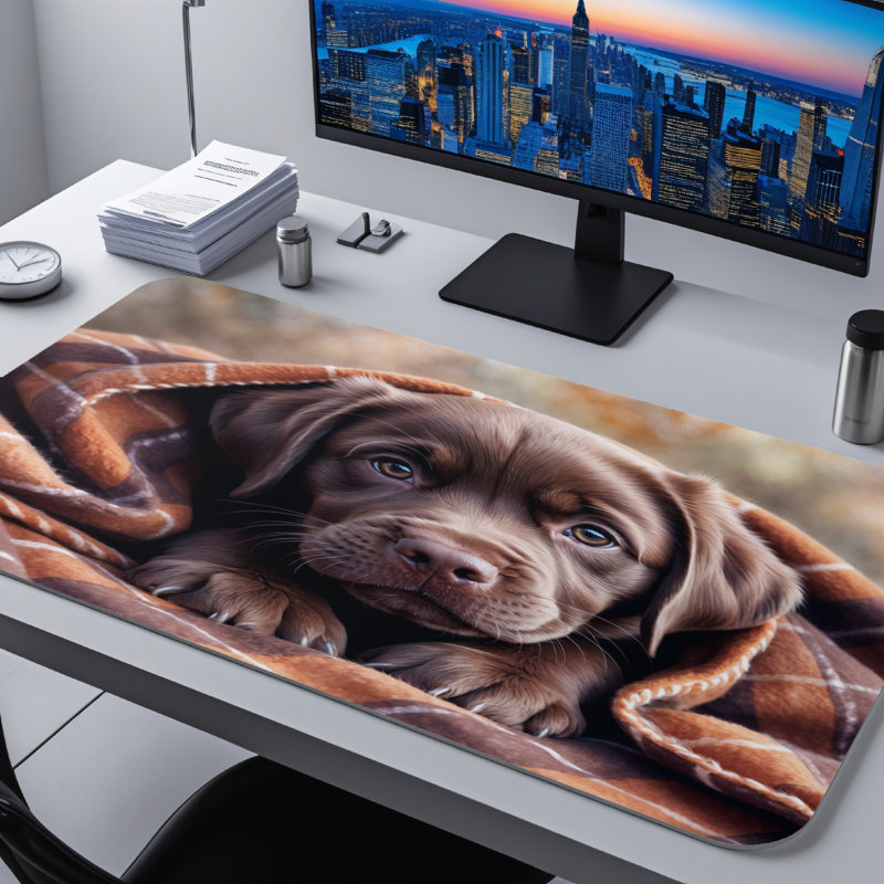 Polyester Desk Pad, 31.5x15.5