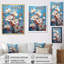 Reproduction d'art sur toile fauve rose-142120295-142120301