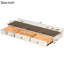 Table murale polyvalente de 47 po pour la salle de bain et la coiffure, beige doré, rangement à trois tiroirs, support pour appareils électroniques, conception exquise, tablette flottante à cadre stable avec tiroir-1276116731