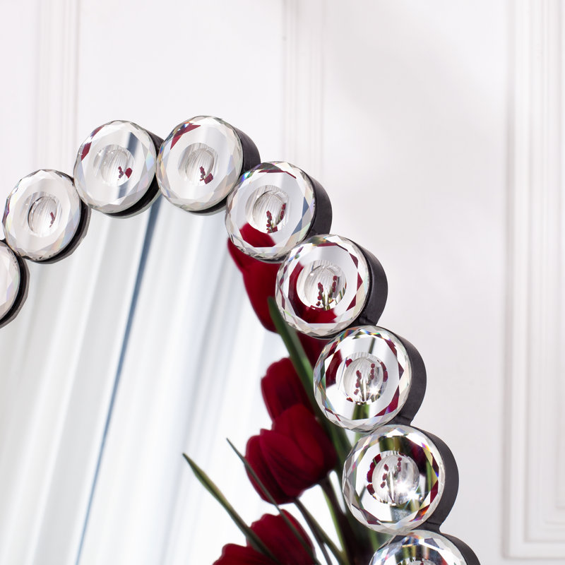 Casmer Crystal Full Length Mirror with Stand