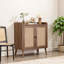 Buffet vintage en rotin avec rangement pour salle à manger, salon ou couloir-571061146