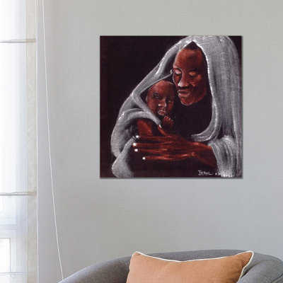 Father and Son 1 Piece Wrapped Canvas Wall Art