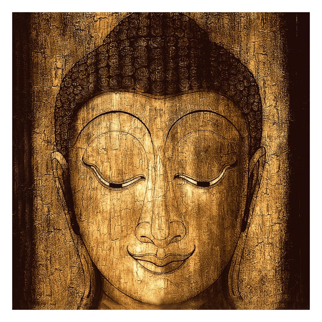 Strukturierte Fototapete Smiling Buddha 1,92 m x 192 cm