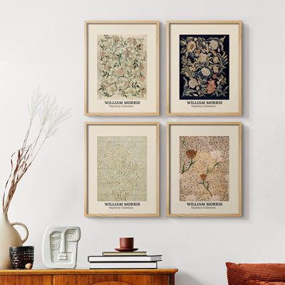 «William Morris XXV», ensemble de 4 reproductions encadrées