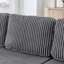 Canapé modulaire en velours côtelé 132 po-129992674