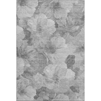 Premium Machine Washable Floyd AMF1542 Floral Rug
