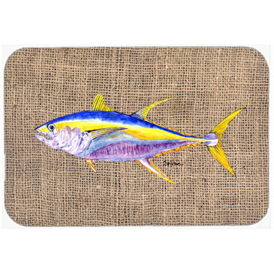 Caroline's Treasures Tuna Fish Glass Cutting Board