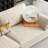 Khaki Polyester Modular Sofa