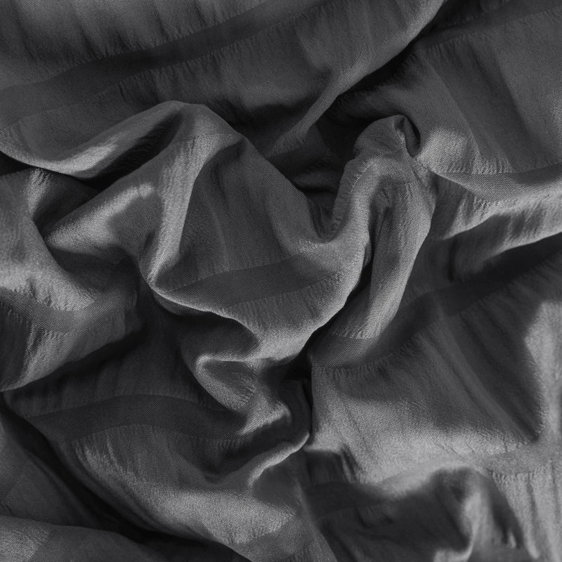 Ensemble de housse de couette en microfibre 3 pièces Tristah, Housse de couette pour très grand lit et 2 très , Gris foncé