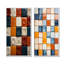 «Earth Tones Color Palette Tiles II», ensemble de 2 impressions sur toile abstraites-1318167943-1318167938