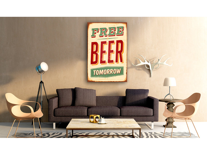 No Frame Print on Canvas, 60cm H x 90cm W
