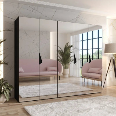 5 Door Manufactured Wood Wardrobe