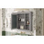 Armoire à pharmacie, armoire de rangement murale pour salle de bain, armoire murale moderne avec miroir, armoire à miroir avec 6 tablettes ouvertes, meuble-lavabo non inclus-1209950064