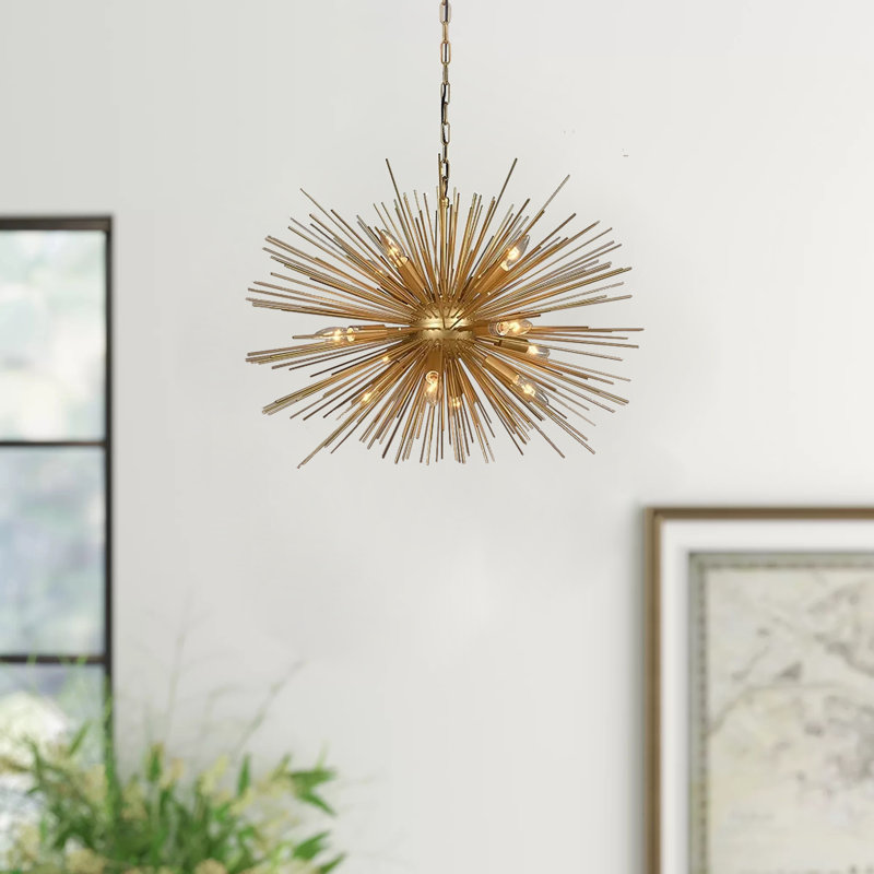 Lustre sphérique spoutnik 12 lumières Wetzel