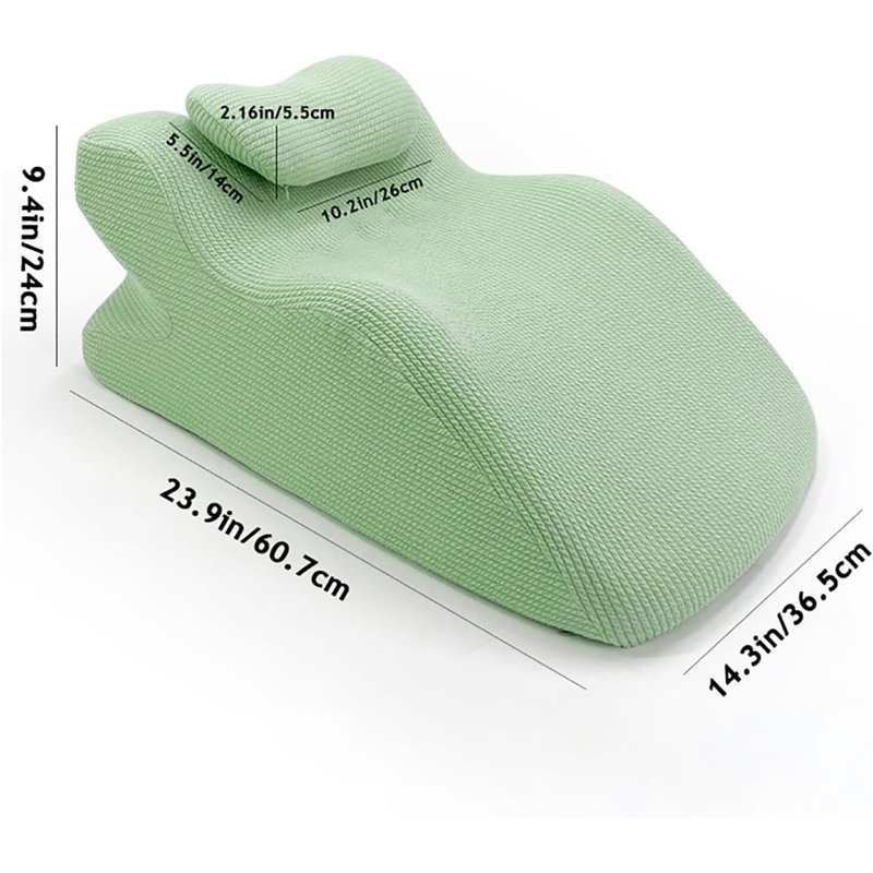 Coussin ergonomique en mousse à mémoire de forme avec appui-tête - Support réglable pour le confort du dos, du cou et de la tête