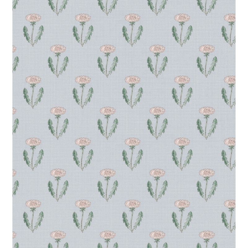 Huset I Solen Floral Wallpaper Roll, Soft Blue