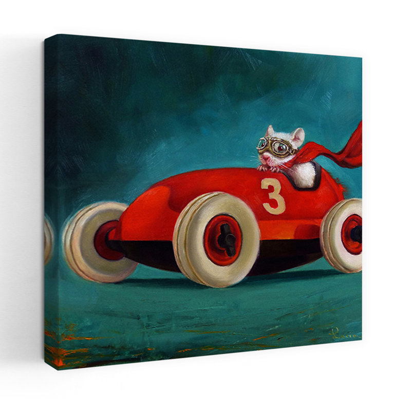 Speed Racer, art contemporain, H 18 po x l 18 po