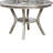 Hyppolite Contemporary Round Dining Table, Champagne