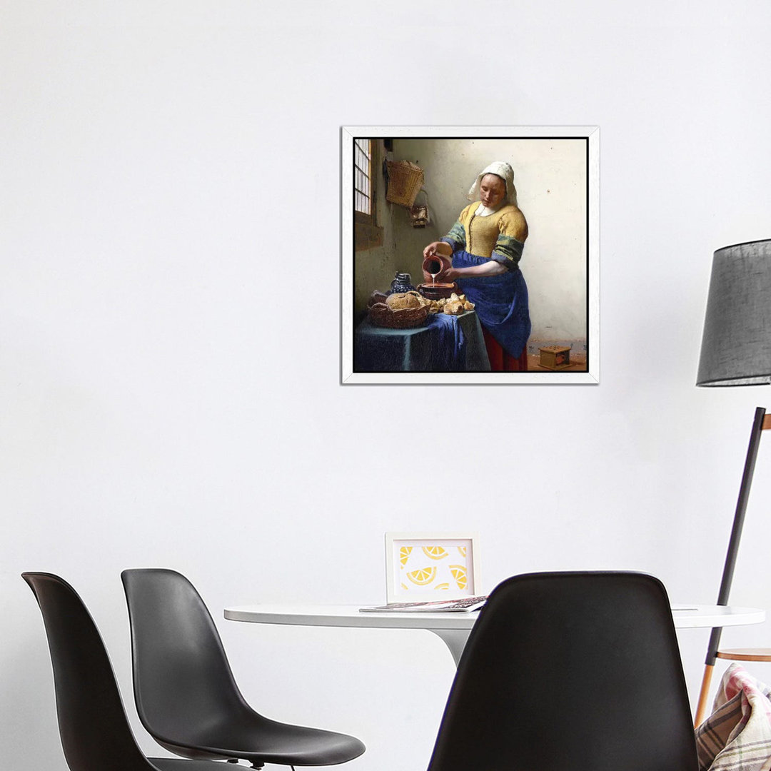 The Milkmaid by Johannes Vermeer - Painting on Canvas