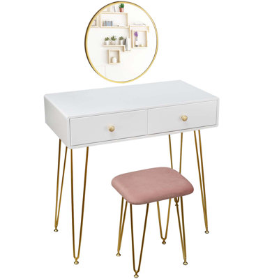 Tarsha Dressing Table with Mirror