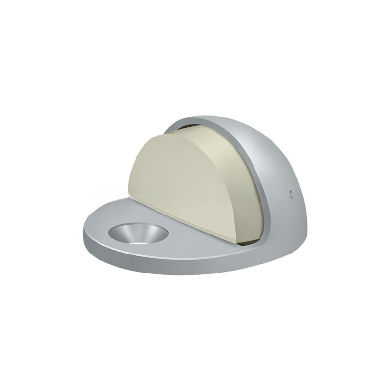 Kick Stop, Brushed Chrome, 34.92" H x 44.45" W x 44.45" D