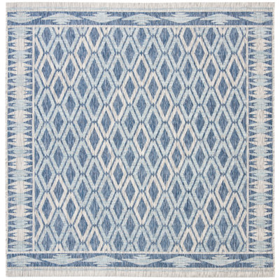 Tapis d'intérieur / extérieur à motif géométrique Amarien Performance