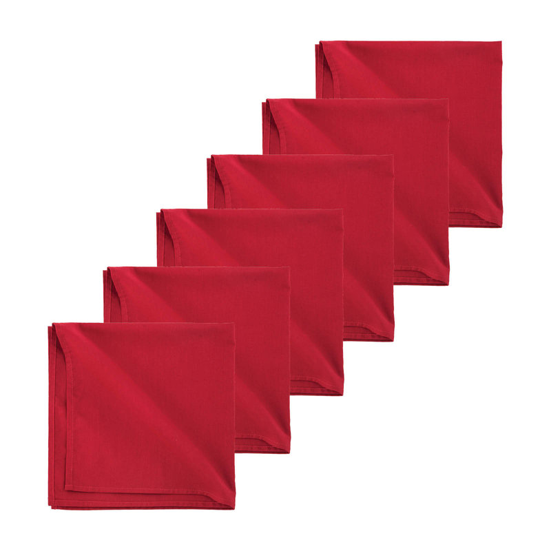 Serviette en coton 20 po Alberts, Rouge écarlate