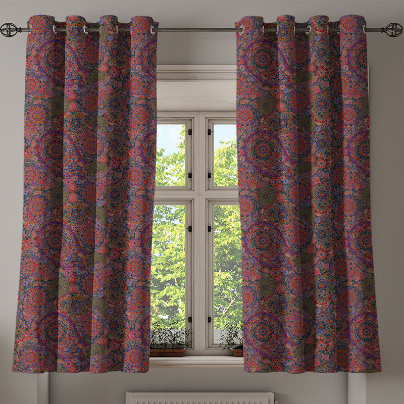 Sateen Blackout Curtains / Drapes Pair, 50" W x 63" L
