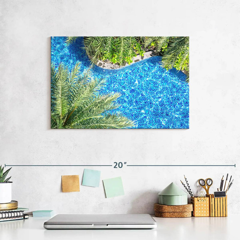 Sireci Poolside Palm Trees, 8" H x 12" W