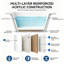  47'' x 27'' Freestanding Soaking Acrylic Bathtub with Side Drain-99207648