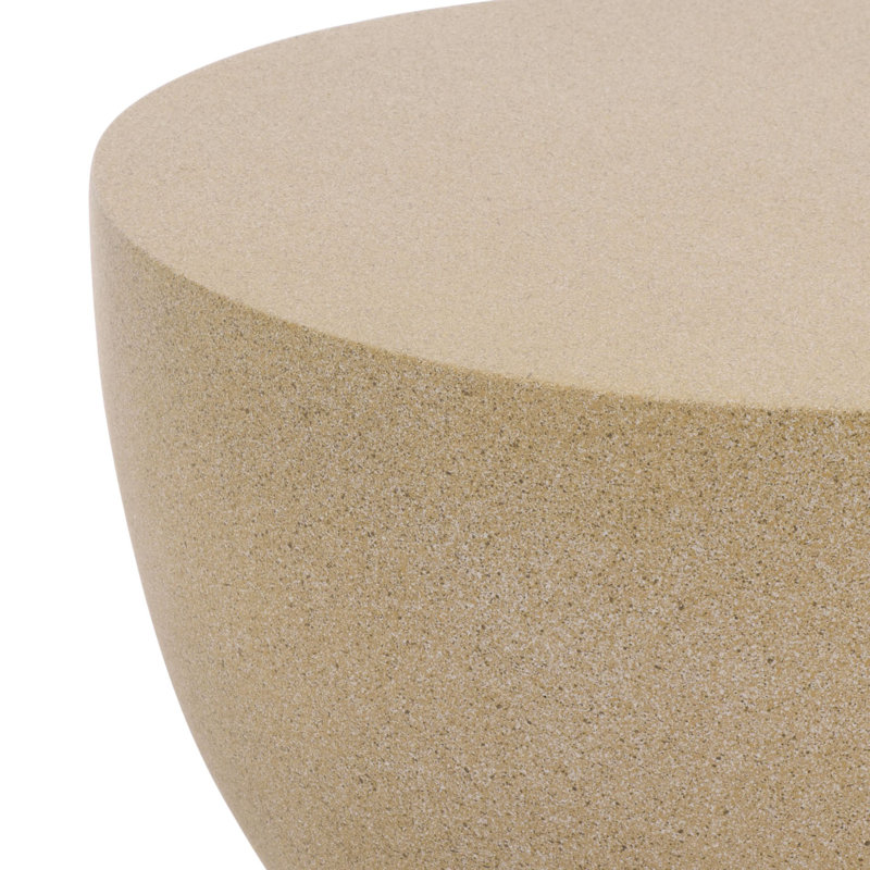 Aurielle Hourglass Accent Table, Beige