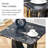 Modern Minimalist Black Marble-patterned Mdf Square Coffee Table. Add A Quiet And Cozy Atmosphere To Your Home.black,mdf Coffee Table,density Board Sticker,side Table. 
