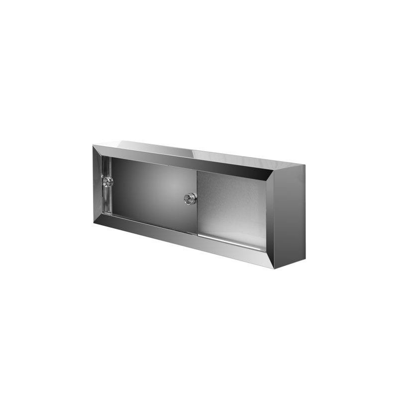 W 8.75'' H Surface Framed Medicine Cabinet Mirror Fixed, 30" x 8"