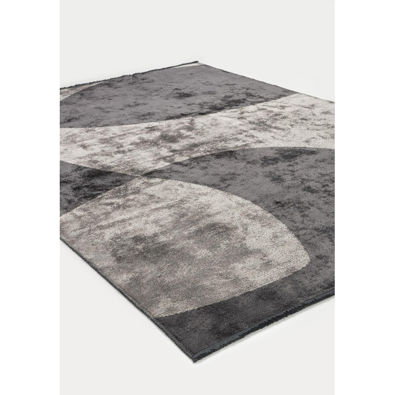 Modern Abstract Area Rug, Rectangle 6'7" x 8'3"