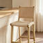 Chaise d'appoint à dossier solide Burlywood Beige (ensemble de 2)-1012420457-1012420469