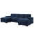 Polyester bleu foncé est en rupture de stock