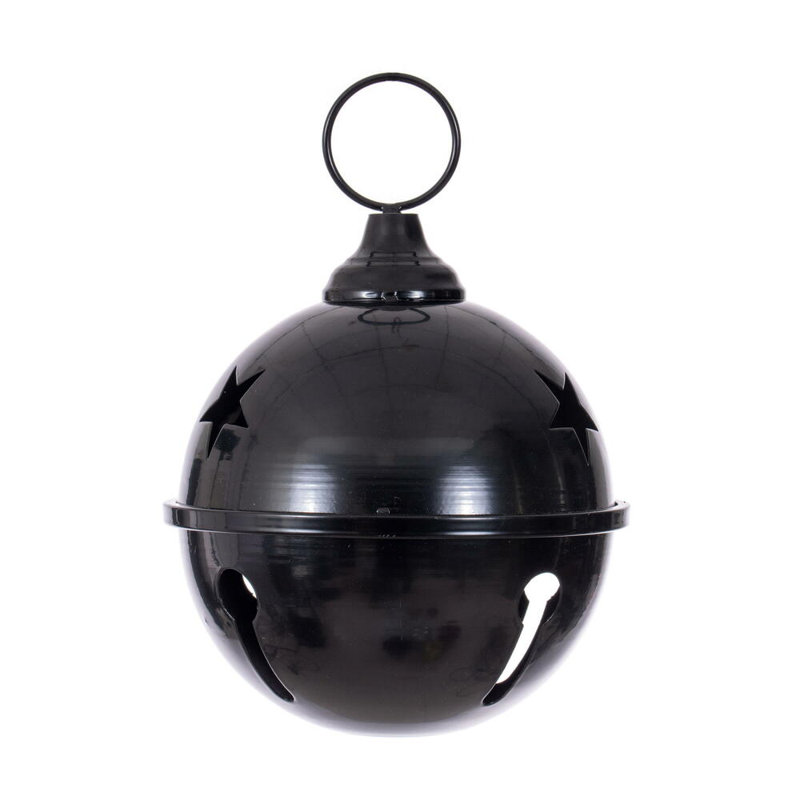 Ornement cloche en fer noir 6 po