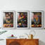 FLORAL Series DCCxxxvii - Impression encadrée sur mesure de qualité supérieure - 3 pièces-1766553548-1766553549