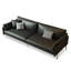 Canapé modulaire noir en cuir véritable-172665524-172665482