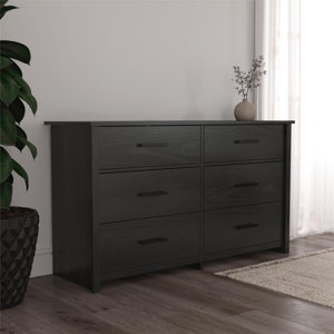 Samire 6-Drawer Dresser walnut 