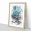 Mountain Peak in Wyoming - Picture Frame Painting Print-56858676-56858677