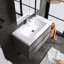 Meuble-lavabo mural simple 36 po avec lavabo en résine-110486388