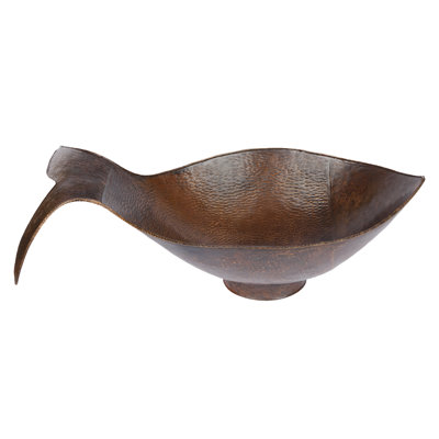 Fish Vessel Hammered Copper Sink