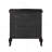 Antique Black 3-Drawer Nightstand