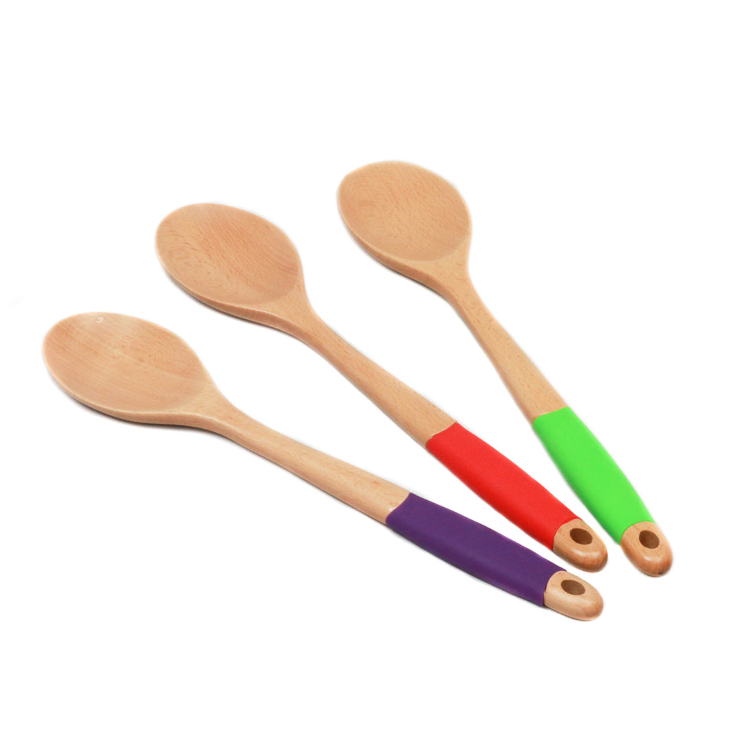 Chef Craft 3-Piece Rainbow Wooden Spoon Set (Set of 3) Chef Craft 