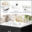 Meuble-lavabo de 48 pouces avec lavabo encastré intégré, armoire de rangement, portes à fermeture en douceur, tiroir divisé et tablette à double couche pour un rangement polyvalent-469017548