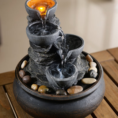 Indoor Cascade Fountain with Lights